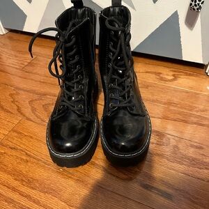 Sincerely Jules Black Combat Boots